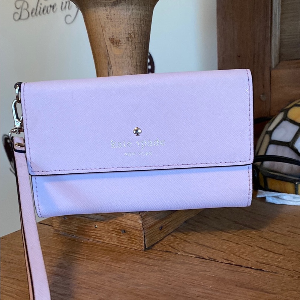 Kate Spade Lavender Wristlet Clutch